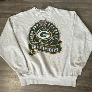 Vintage Green Bay Packers 1997Super Bowl XXXI Champions Crewneck Sweatshirt
